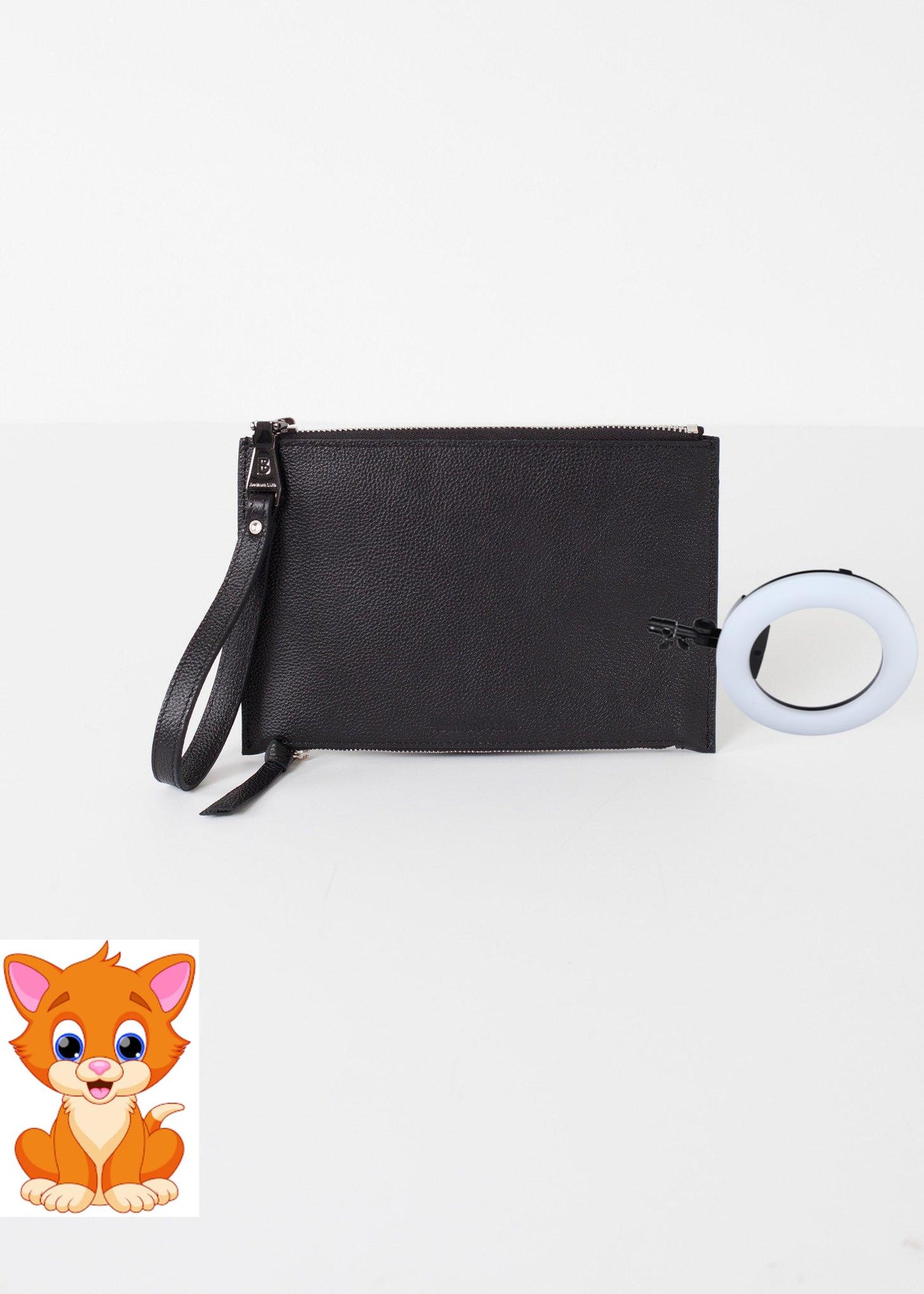 Double Zip Clutch
