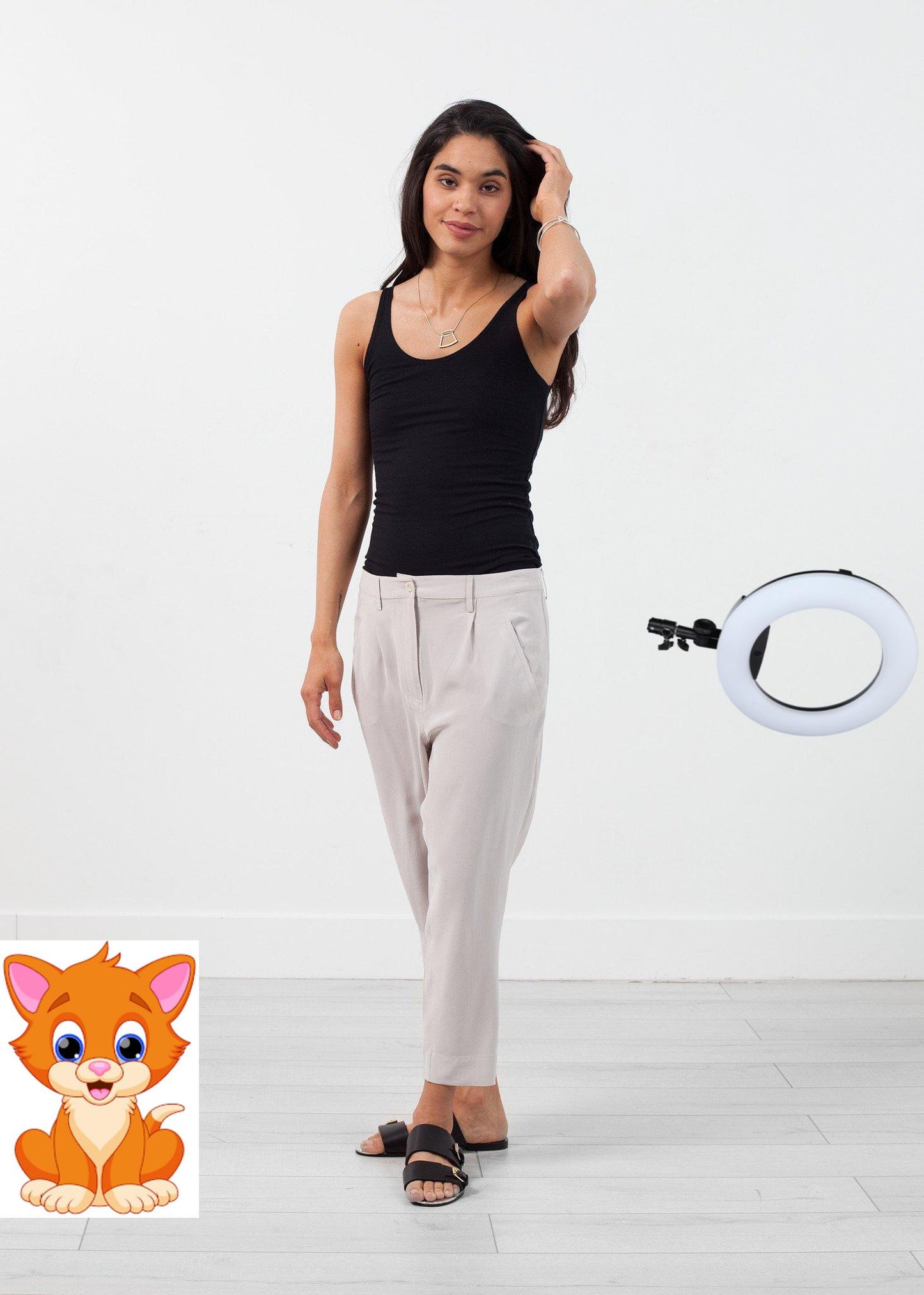 Silk Drop Crotch Pant