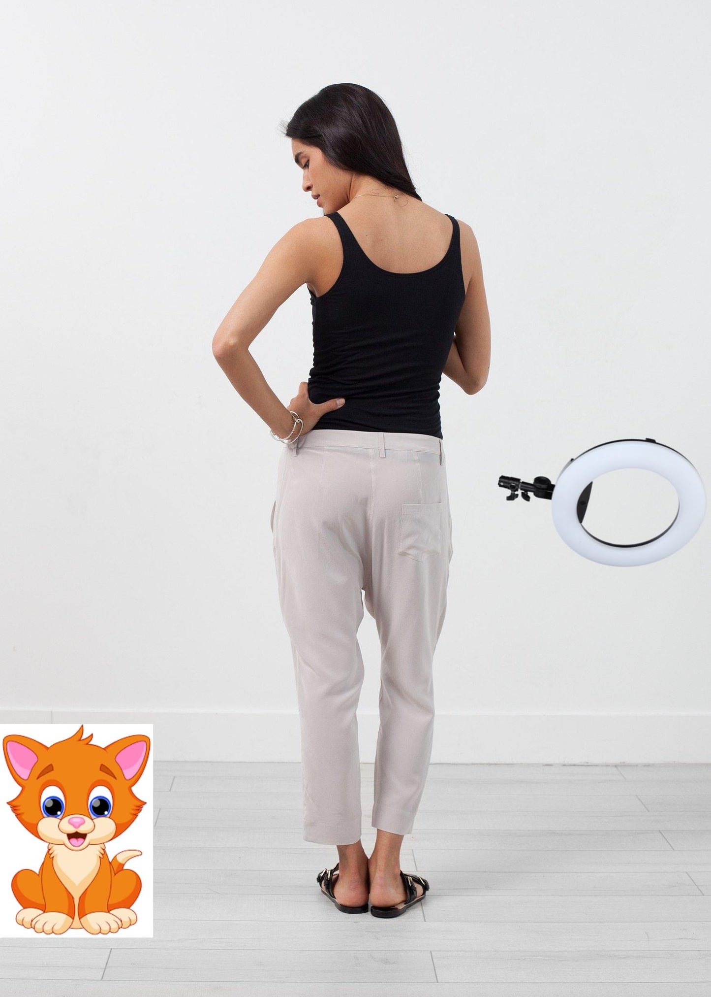 Silk Drop Crotch Pant