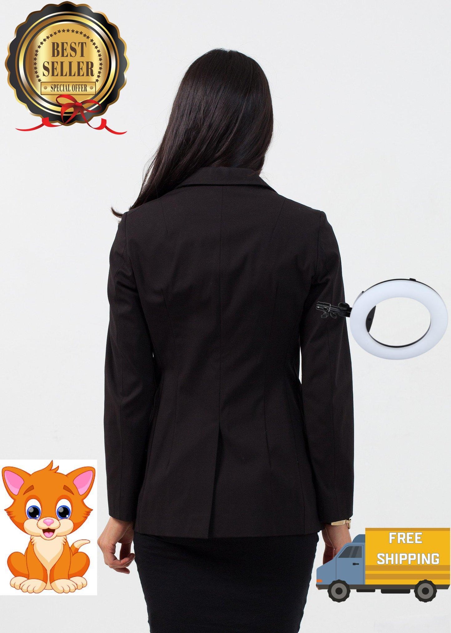 Double Pocket Blazer in Black