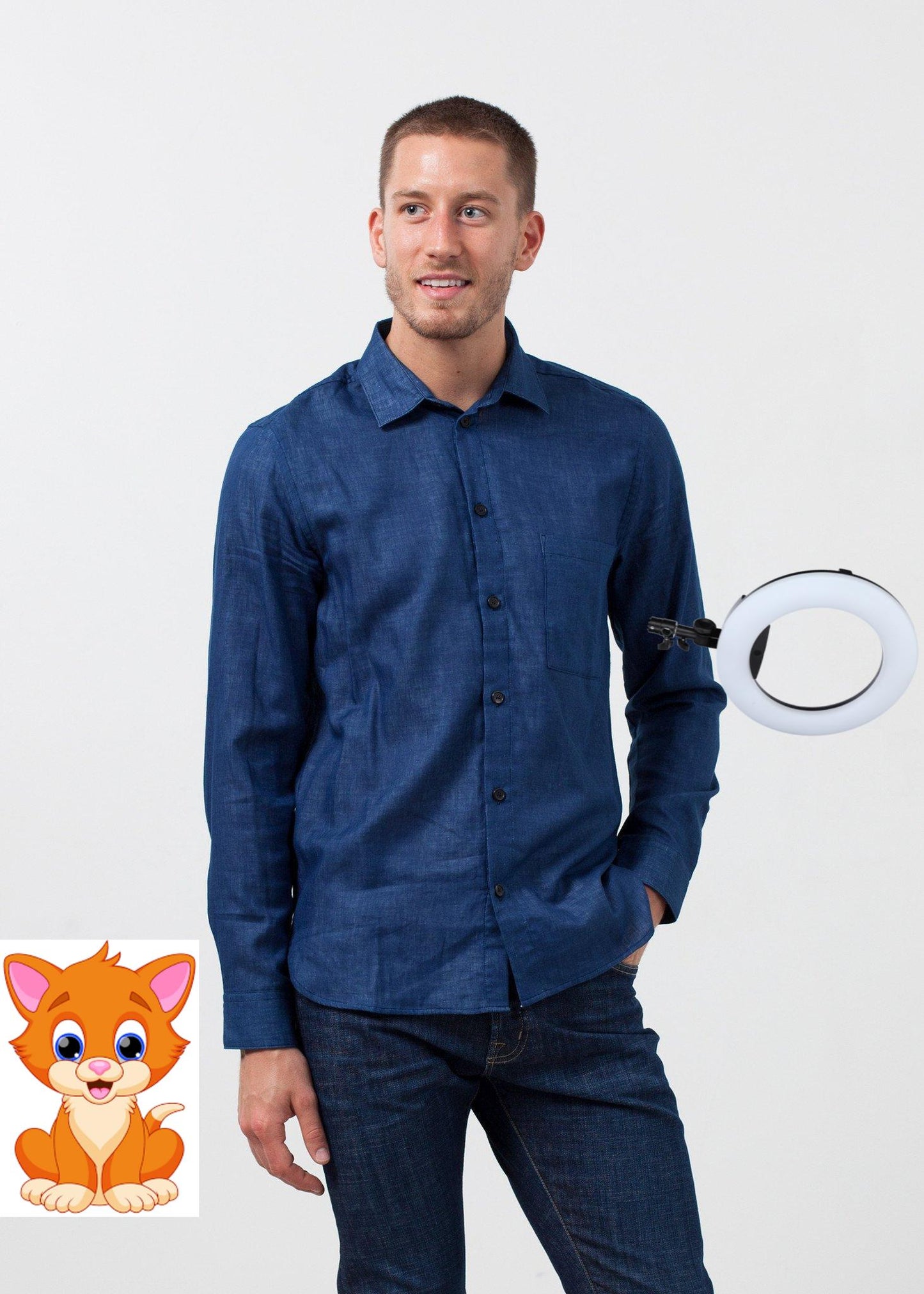 Casual Indigo Shirt