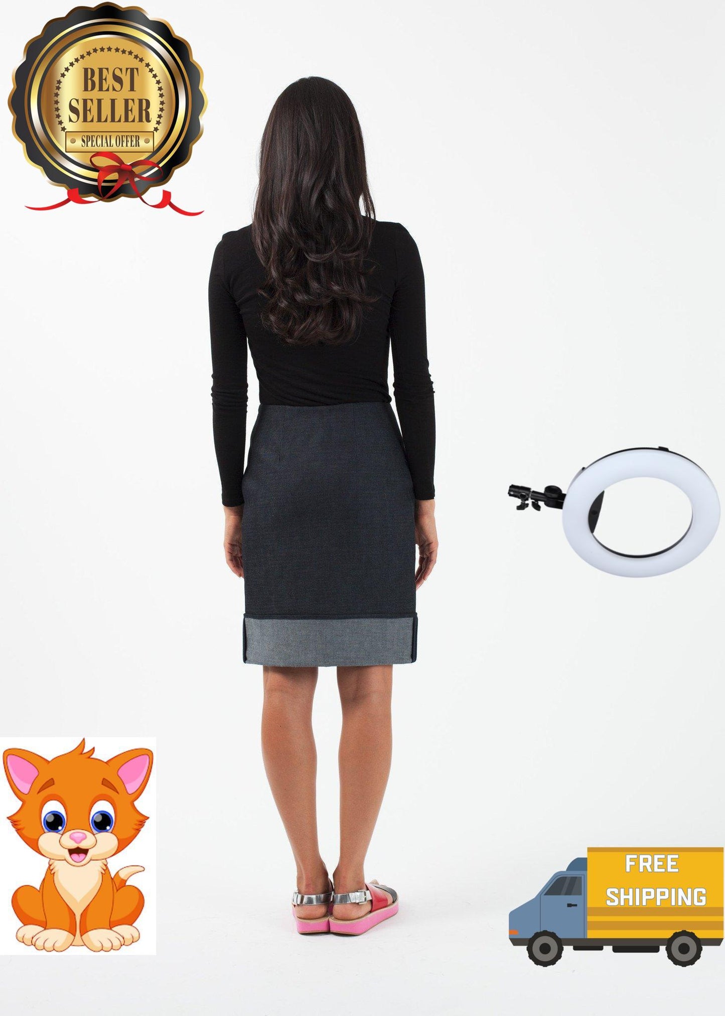Cuffed Skirt