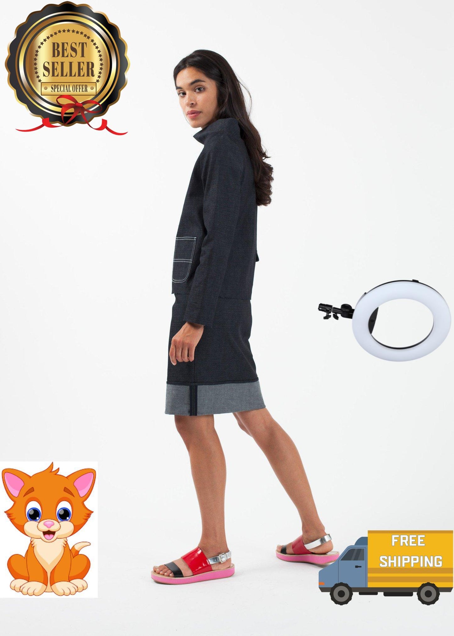 Cuffed Skirt
