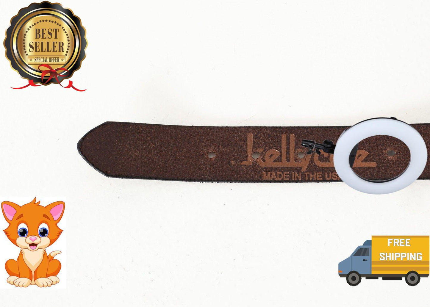 Harlequin Belt in Brown