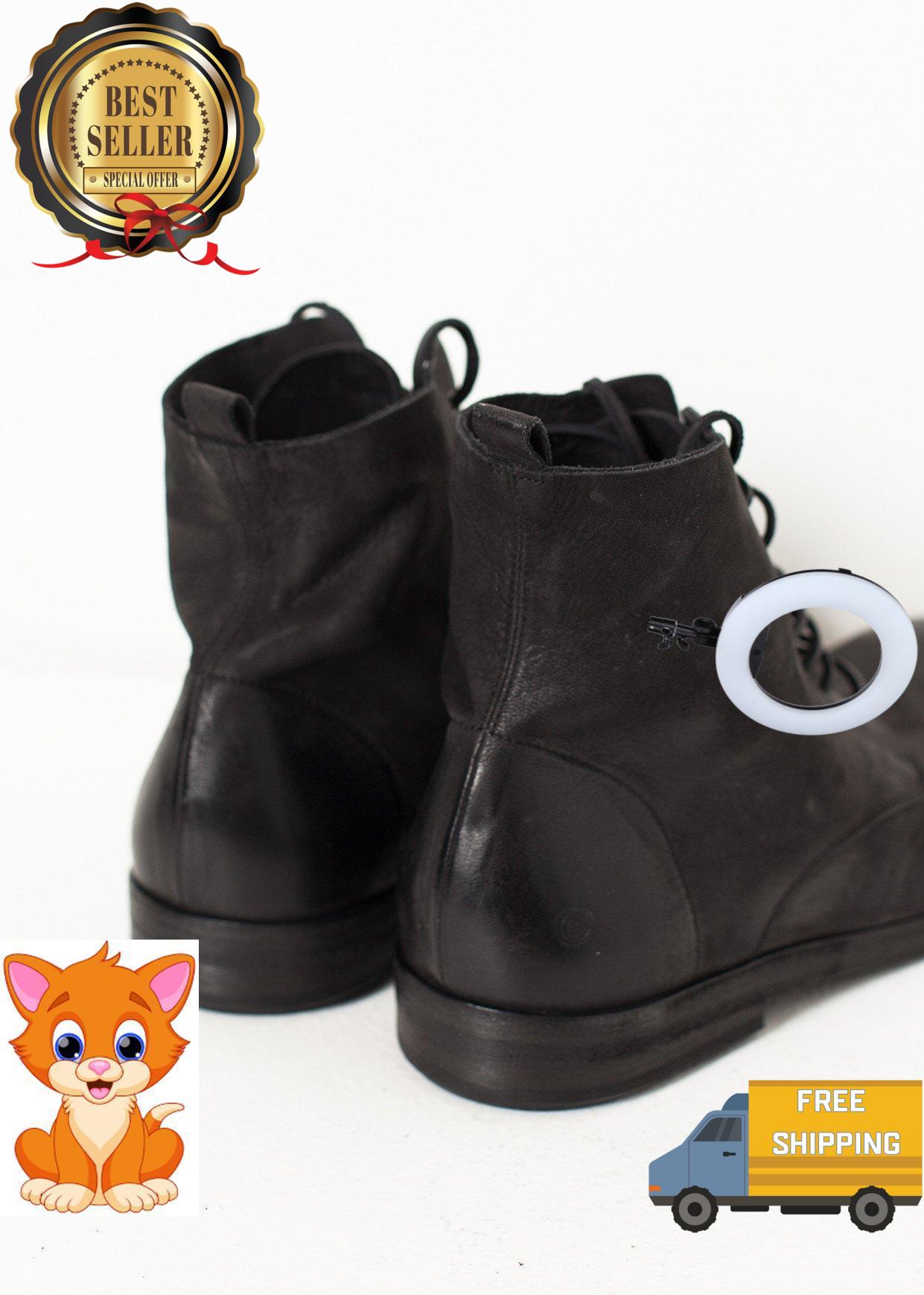 Combat Ankle Boot in Black