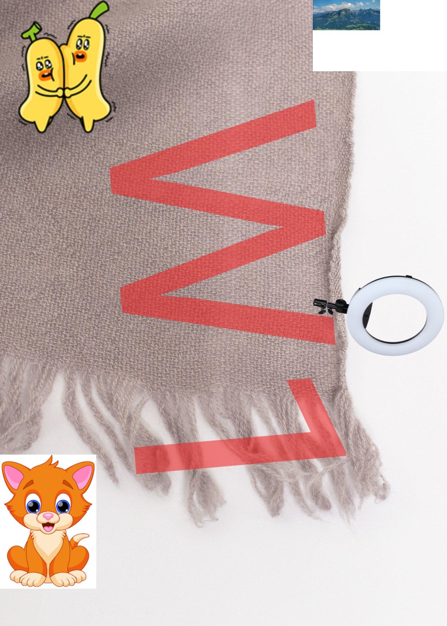 Simple Scarf in Latte