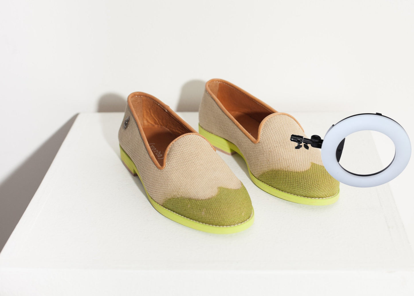 Wingtip Loafer in Lime