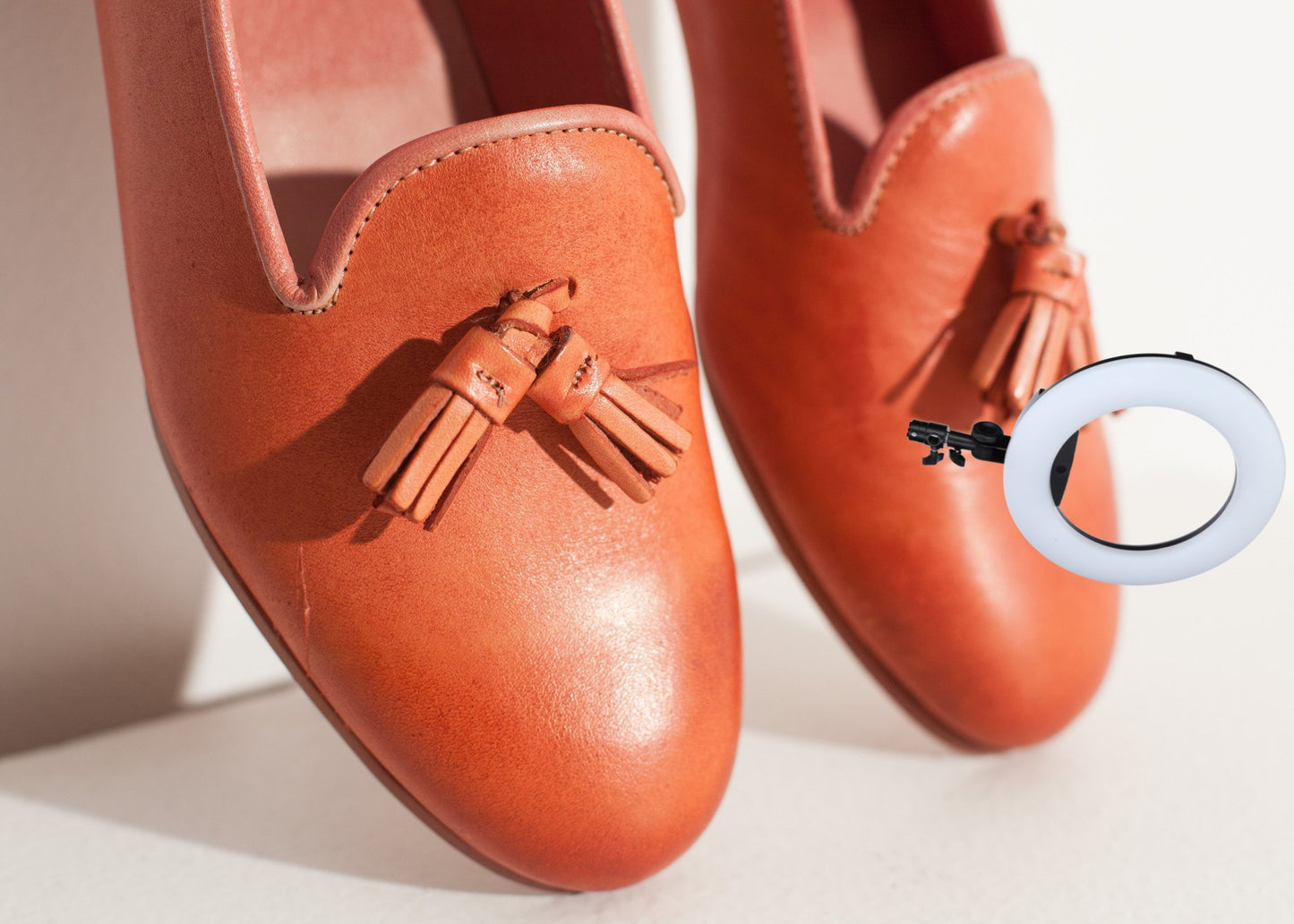 Leather Loafer in Rose