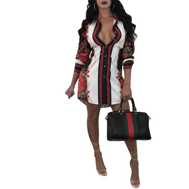 2018 hot Autumn Long Shirt Flower Print Blouse Plus size beach Blouses Women casual ruffles sleeve women shirts blouses s-3xl