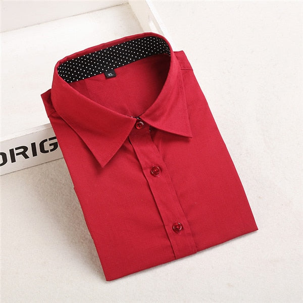 Dioufond White Navy Lips Print Women Blouses Long Sleeve Ladies Office Blouse Shirt  Casual Button Down Blusa 2017 Spring