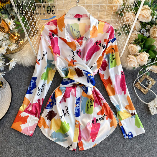 2020 Spring Fashion Blouse Women Turn Down Collar Shirt Elegant Womens Tops And Blouses Long Tunic Desigual Ladies Tops Blusas