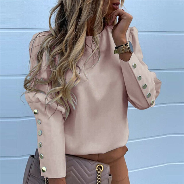 Pineapple Print Shirt Women Loose Slim Casual OL Blouse Ladies Long Sleeve Cropped Tops O-Neck Fashion Work Shirts