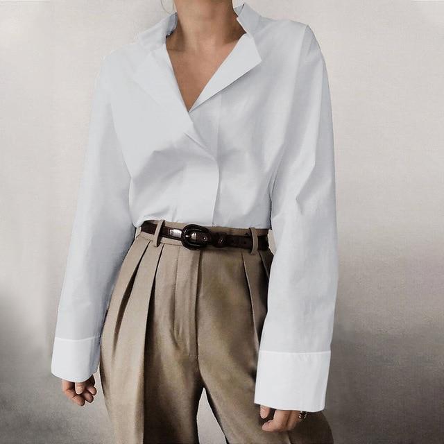 Elegant Office Work Blouse Women 2020 Celmia Plus Size Solid Tunic Top Casual Loose Shirt Ladies Long Sleeve Knotted Blusas 5XL