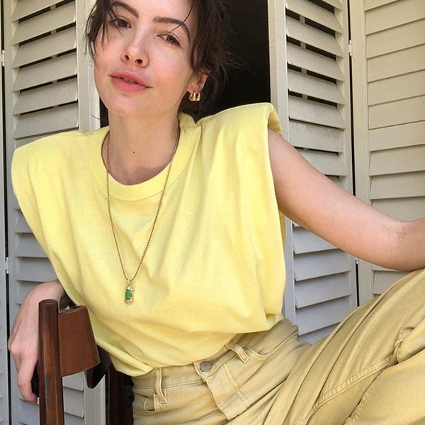 OOTN Summer Sleeveless Top Female O Neck White Women Blouse Shirt Ladies Loose solid Chic Casual Blouses Black 2020 Cotton Brown