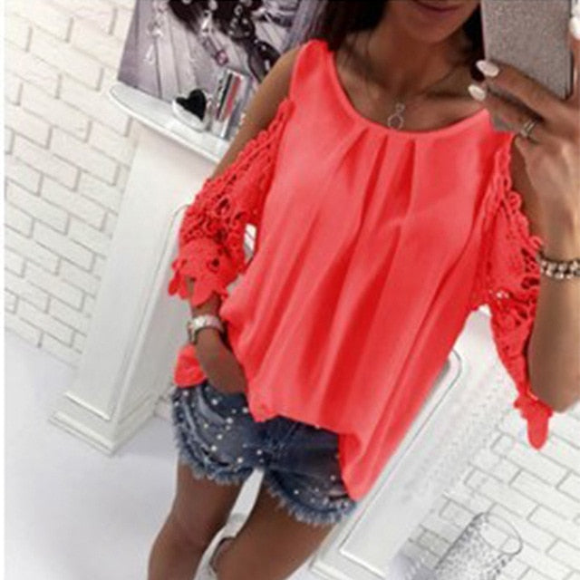 GAOKE Off shoulder white blouse shirt Women bodycon blouse elegant summer sexy shirt 2020 female blusas tops & tees