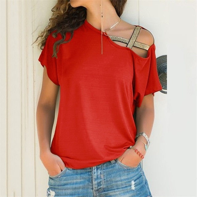 GAOKE Off shoulder white blouse shirt Women bodycon blouse elegant summer sexy shirt 2020 female blusas tops & tees