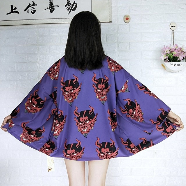Womens tops and blouses 2020 harajuku kawaii shirt Japanese streetwear outfit kimono cardigan female yukata blouse women  AA001