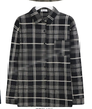 New plaid Shirt Oversize female Top Women Long sleeve Cotton Girls Blouse Autumn Plus Size Women Blouses Plaid blue femme Blusas