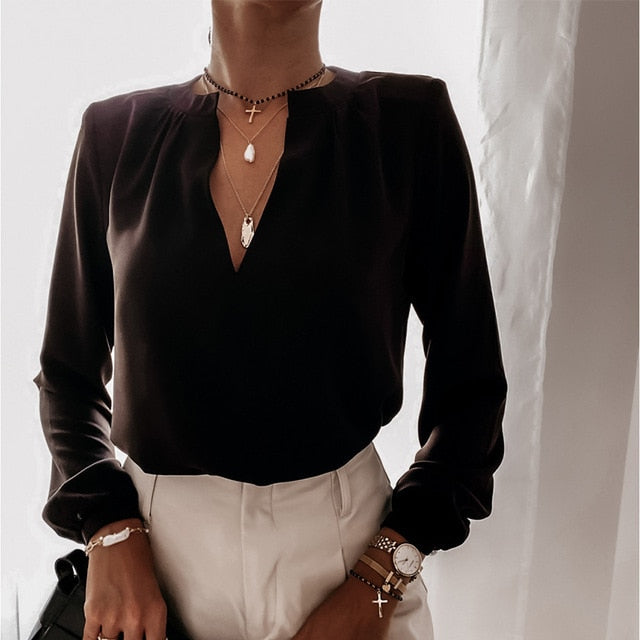 Lady Autumn Long Sleeve Polka Dot Ruffle Blouse Shirt Elegant Casual O Neck Buttons Pullover Women 2020 Spring streetwear Tops