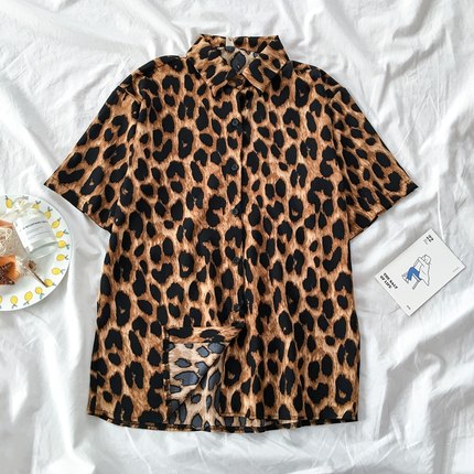 Autumn Spring Women Shirts Black White Cartoon Cat Print Blouses Fashion Slim Long Sleeve Chiffon Shirt Female Tops Blusas Mujer