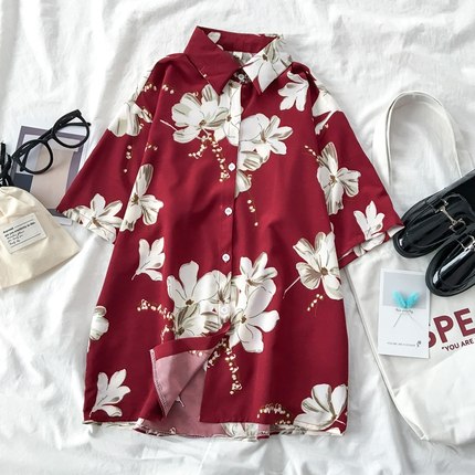 Autumn Spring Women Shirts Black White Cartoon Cat Print Blouses Fashion Slim Long Sleeve Chiffon Shirt Female Tops Blusas Mujer