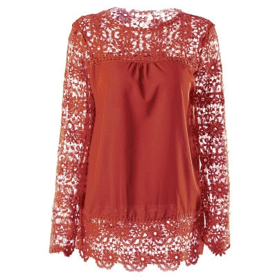 yvlvol plus size 7XL sexy lace blouse women for autum spring female tops shirt 2019 drop shipping