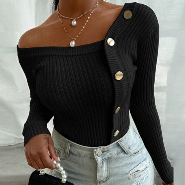 Women Sexy V-Neck Button Blouses Shirts Autumn 2020 Elegant Casual Long Sleeves Solid Tops 5XL Female Vintage Fashion Slim Blusa