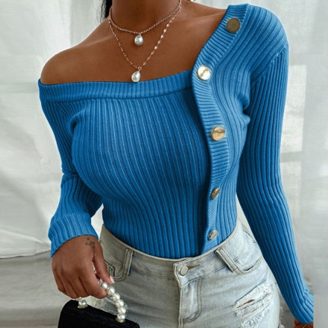 Women Sexy V-Neck Button Blouses Shirts Autumn 2020 Elegant Casual Long Sleeves Solid Tops 5XL Female Vintage Fashion Slim Blusa