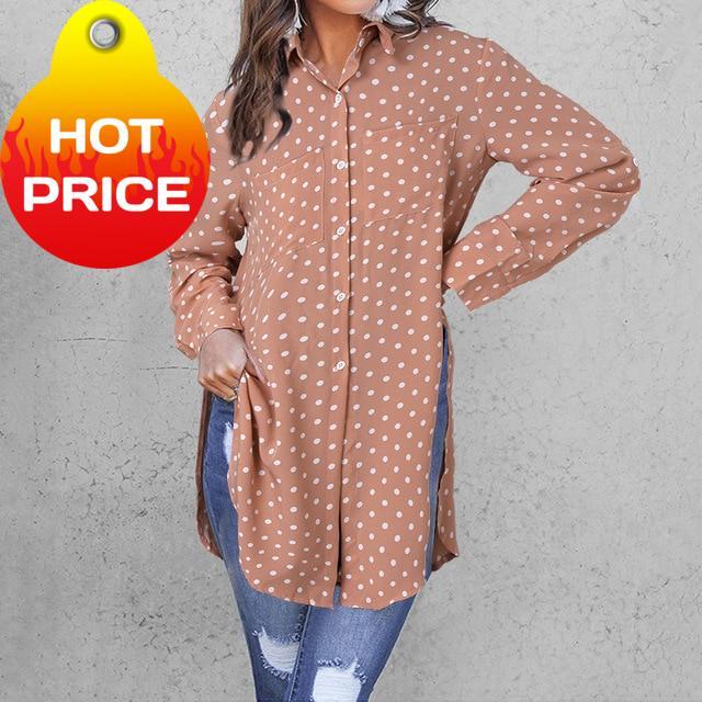 11 Colors Celmia Elegant Long Sleeve White Blouse Women Shirts Office Ladies Work Wear Turn Down Collar Womens Tops And Blouses