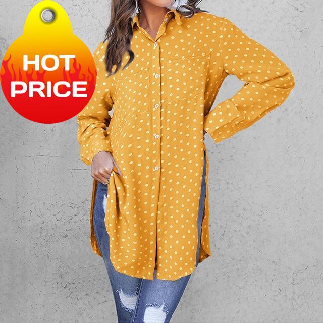 11 Colors Celmia Elegant Long Sleeve White Blouse Women Shirts Office Ladies Work Wear Turn Down Collar Womens Tops And Blouses