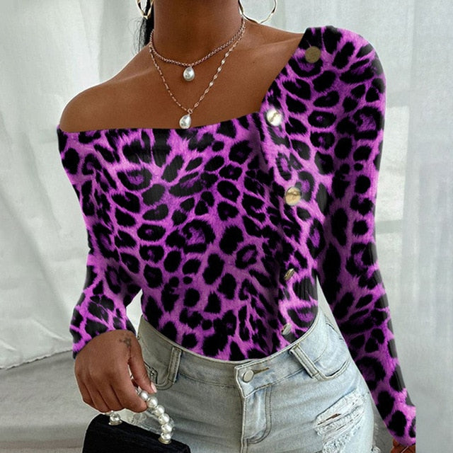 Women Sexy V-Neck Button Blouses Shirts Autumn 2020 Elegant Casual Long Sleeves Solid Tops 5XL Female Vintage Fashion Slim Blusa
