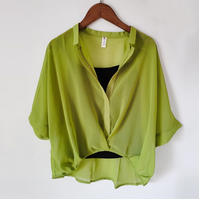 Ladies 2020 Two Piece Set Leopard Chiffon Shirts Summer Half Sleeve Loose V-Neck Women Casual Blouse Sexy Plus Size Striped Tops