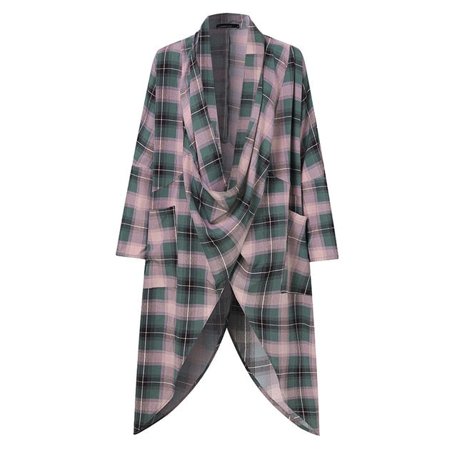 Plus Size Women Tops and Blouse 2020 Celmia Autumn Vintage Long Shirt Casual Cowl Neck Long Sleeve Asymmetrical Party Blusas 5XL