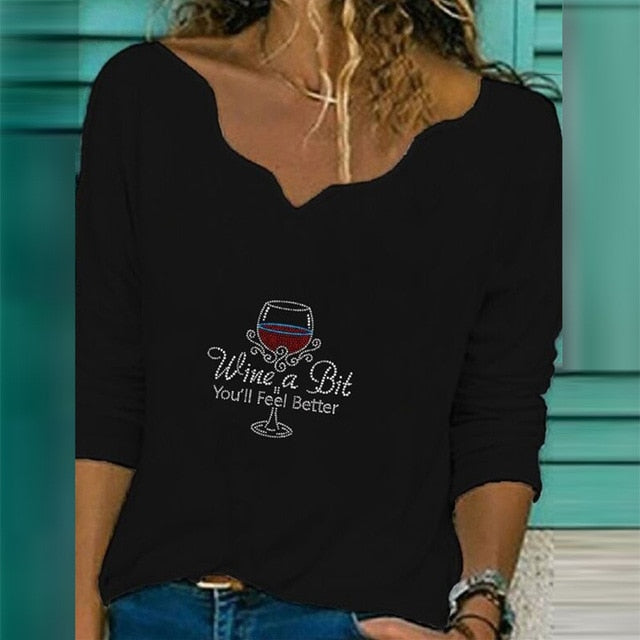 Autumn Women Elegant V-Neck Print Blouse Shirt 2020 New Casual Loose Long Sleeve Tops Ladies Plus Size Streetwear Pullover Blusa