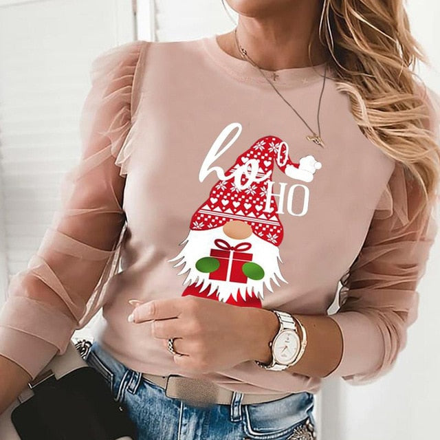 Women Elegant Long Sleeve Lace Ruffles Blouses Shirt 2020 Autumn Casual O-Neck Pullover Tops Office Lady Sexy Hollow Out Blusa