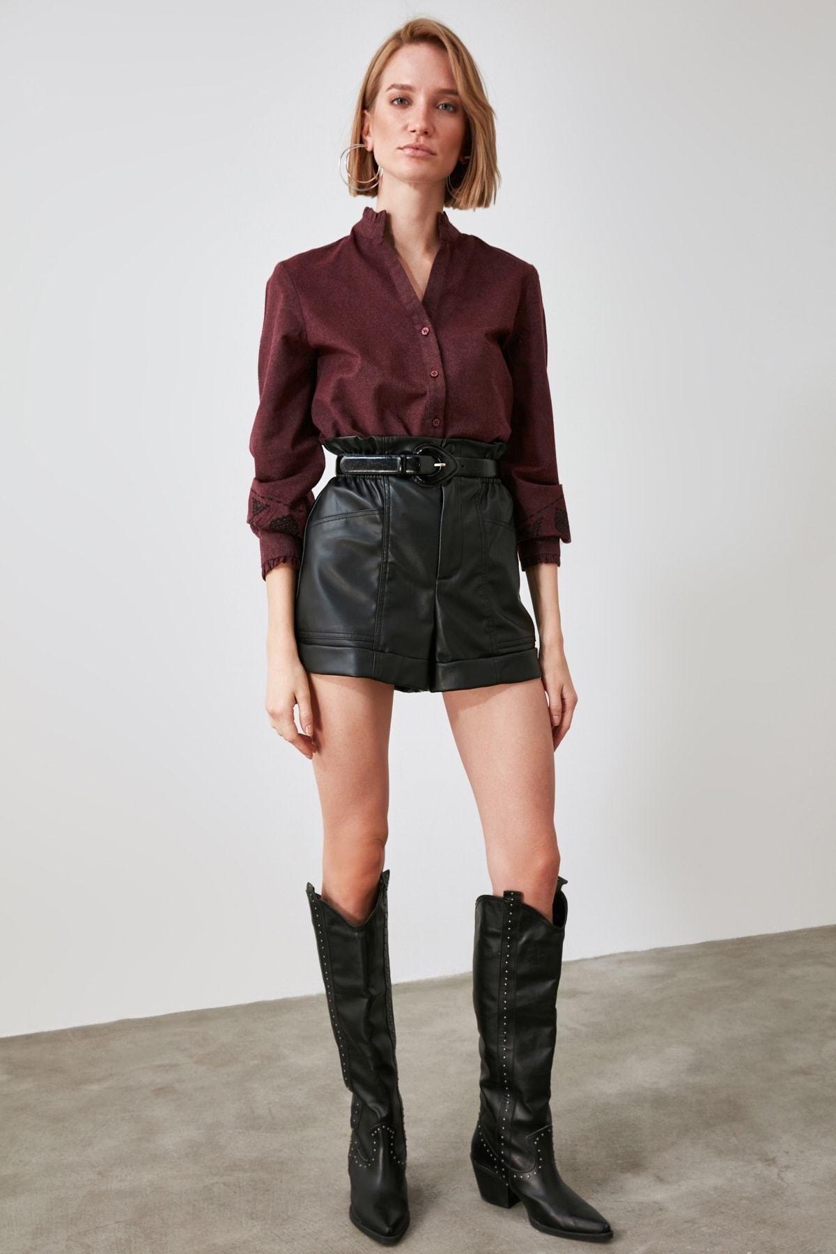 Trendyol Embroidered Shirt TWOAW20GO0388