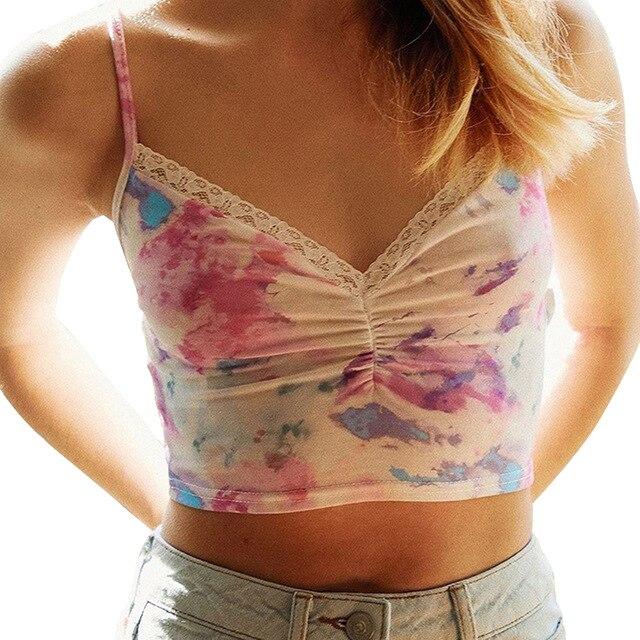 2020 Summer  Women's Crop Top Sexy V-Neck Sleeveless Blouse Shirt Women Loose Hollow Out Tops New Lady  Shoulder Plus Size Blusa