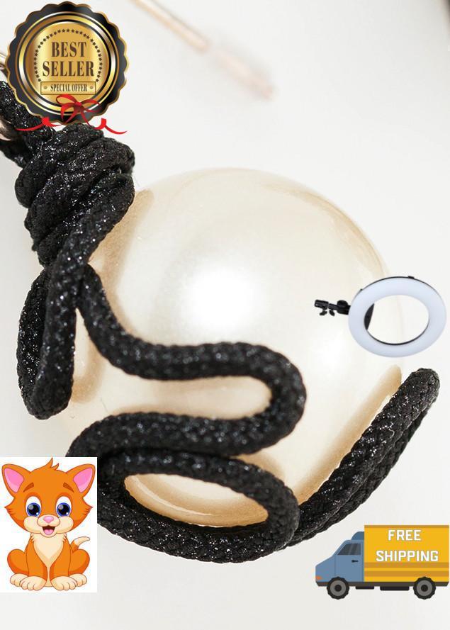 Float Bead Earring in Pearl