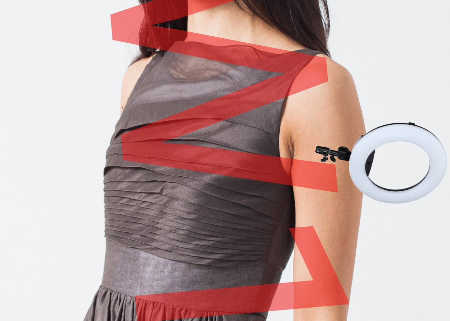 Voile Dress in Grey Pearl