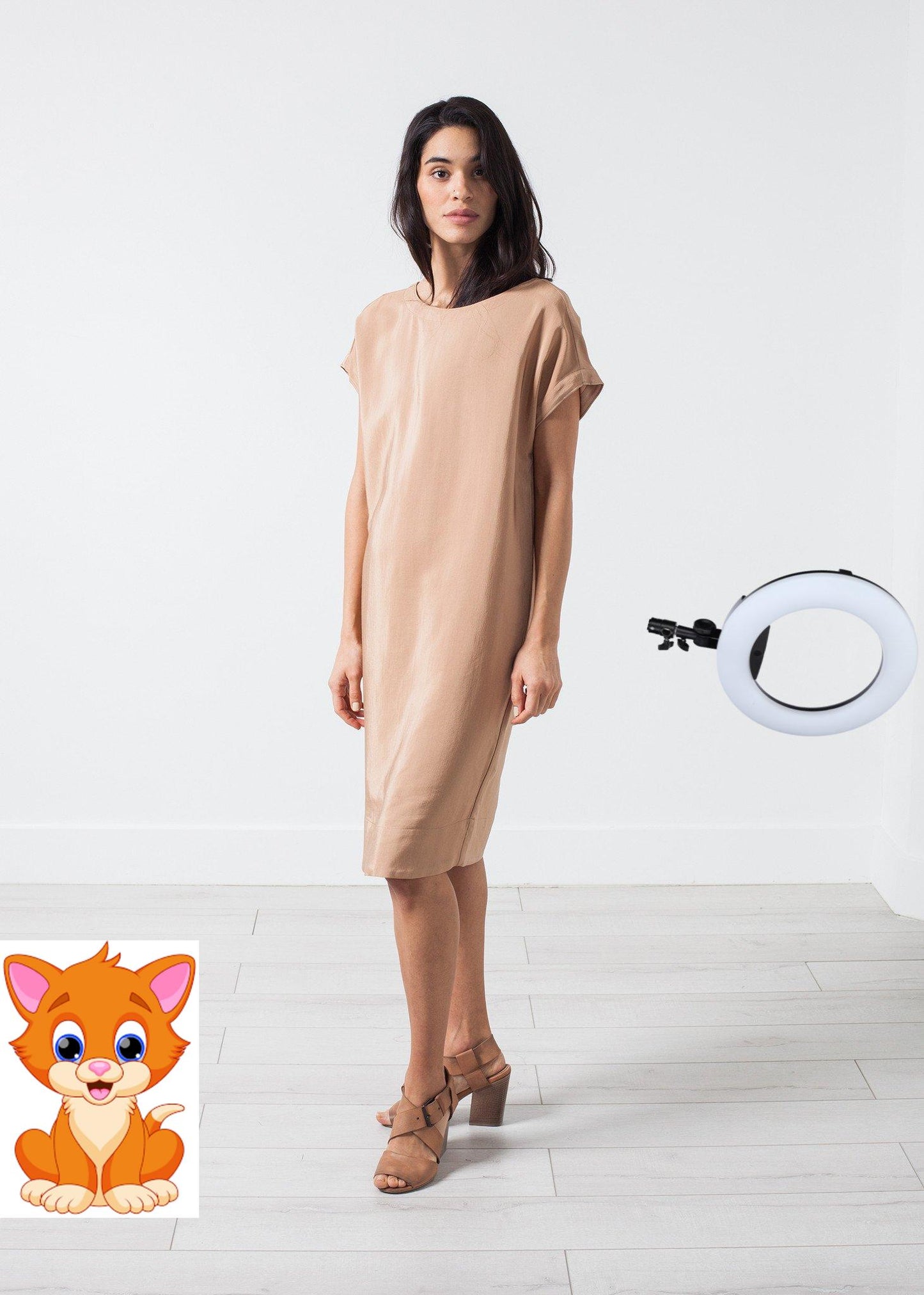 Philomene Dress in Camel