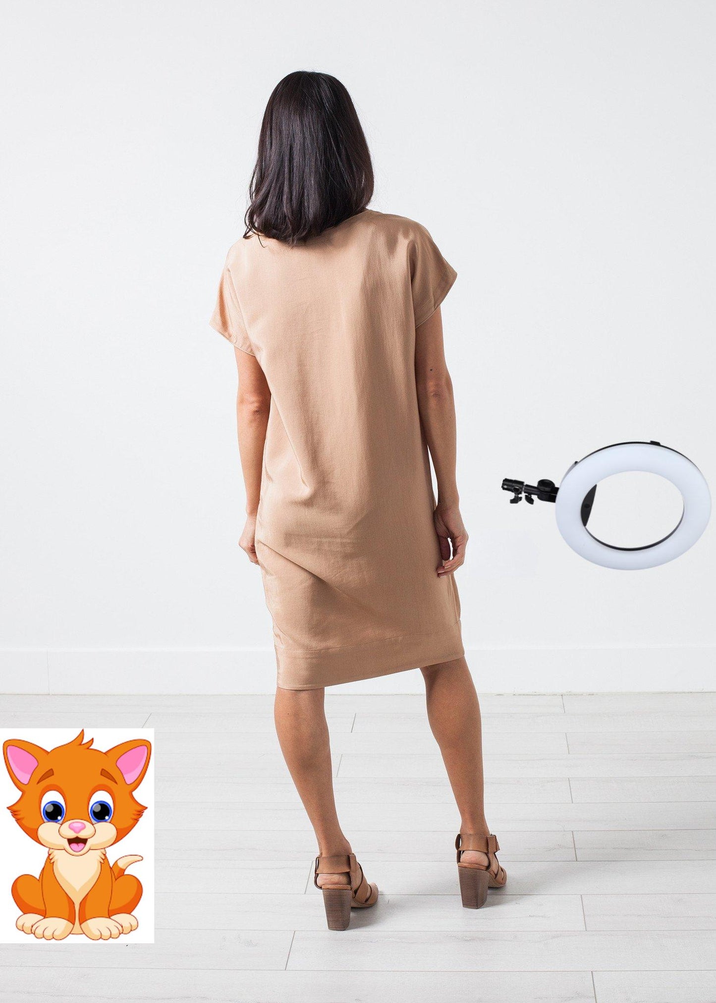 Philomene Dress in Camel