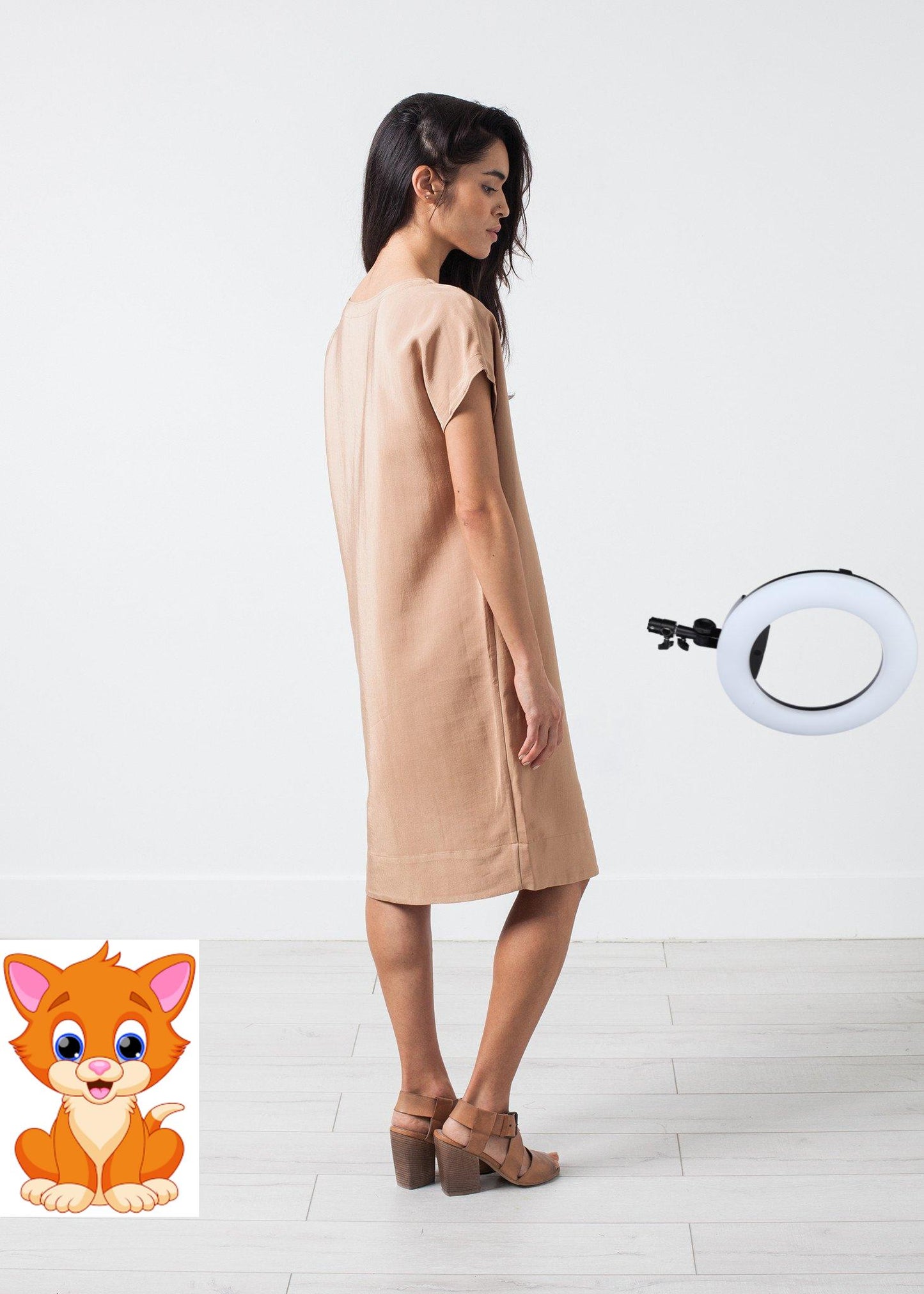Philomene Dress in Camel