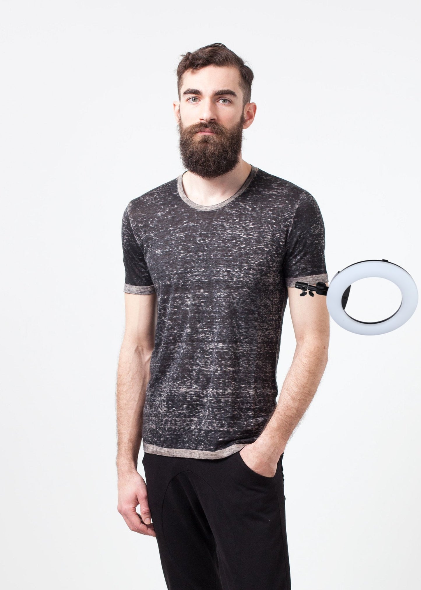 Linen T-shirt in Rope