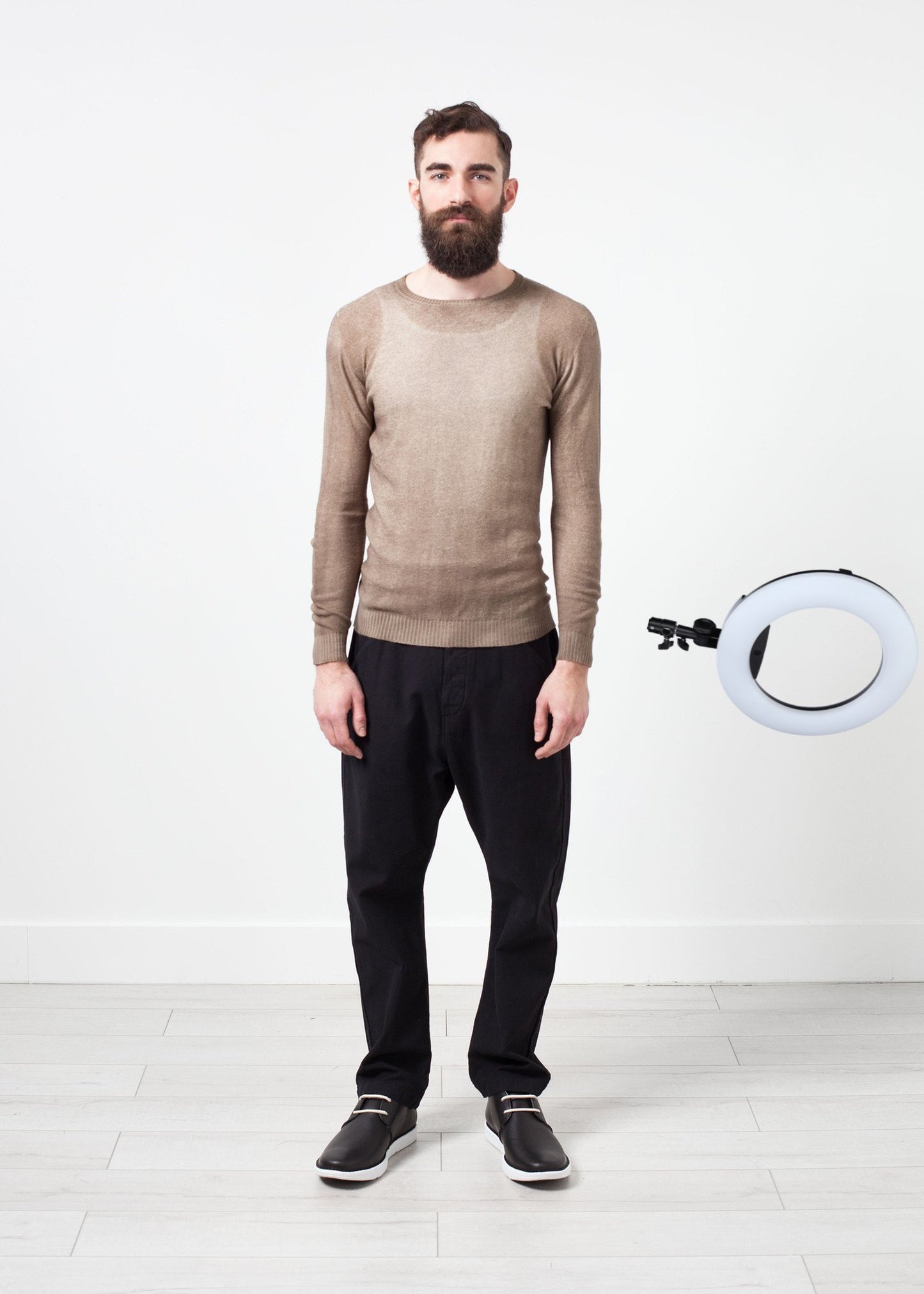 Mottled Cashmere Crewneck