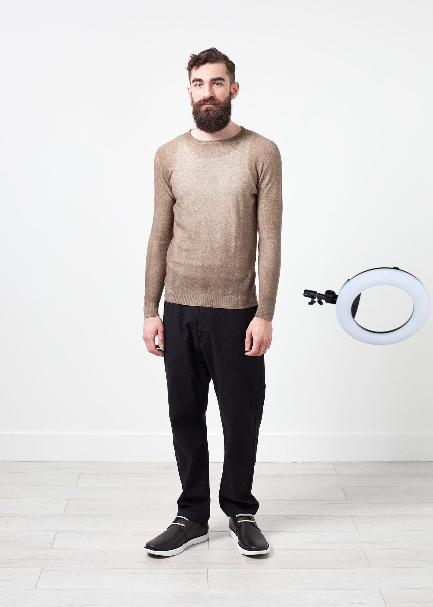 Mottled Cashmere Crewneck