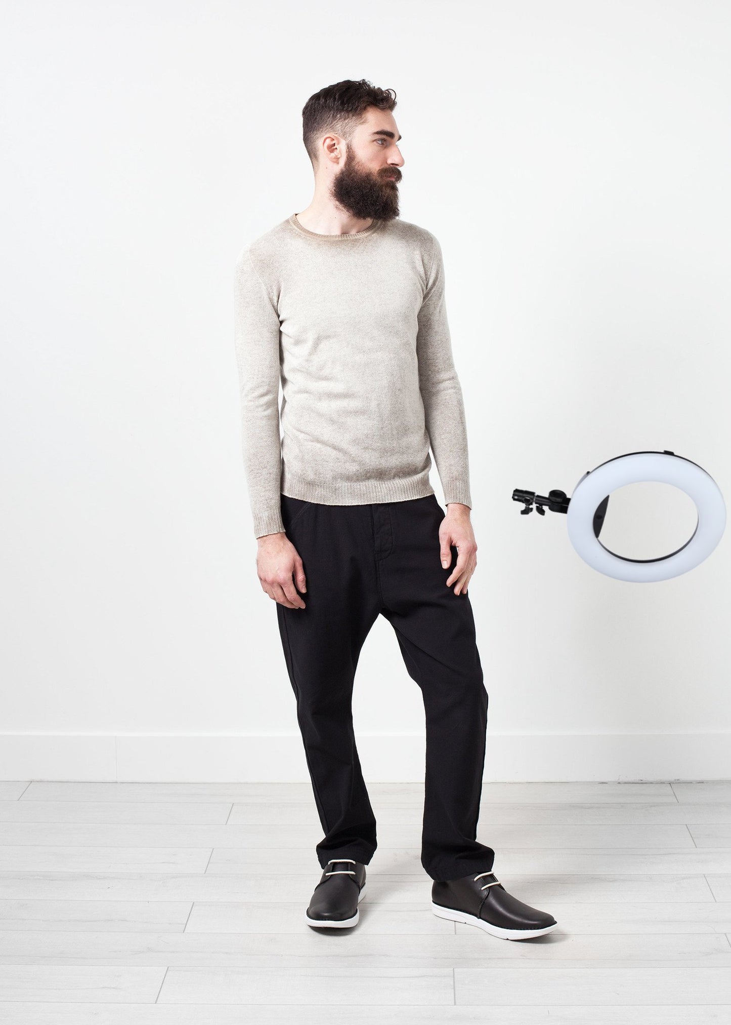 Mottled Cashmere Crewneck