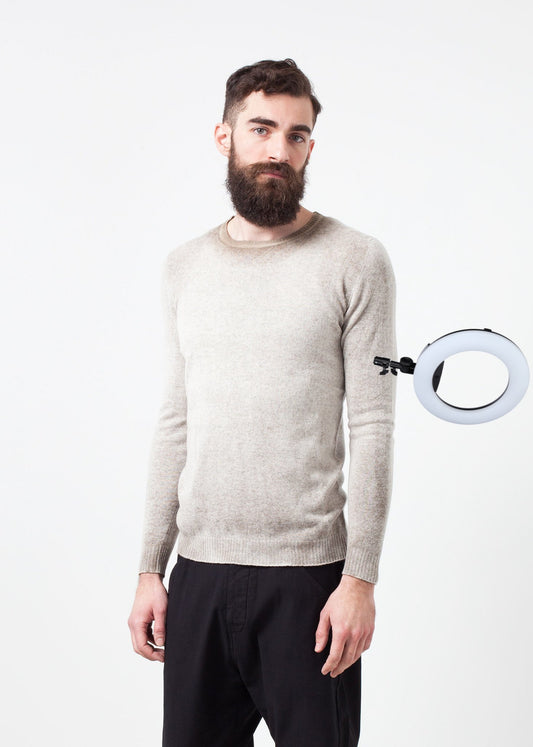 Mottled Cashmere Crewneck
