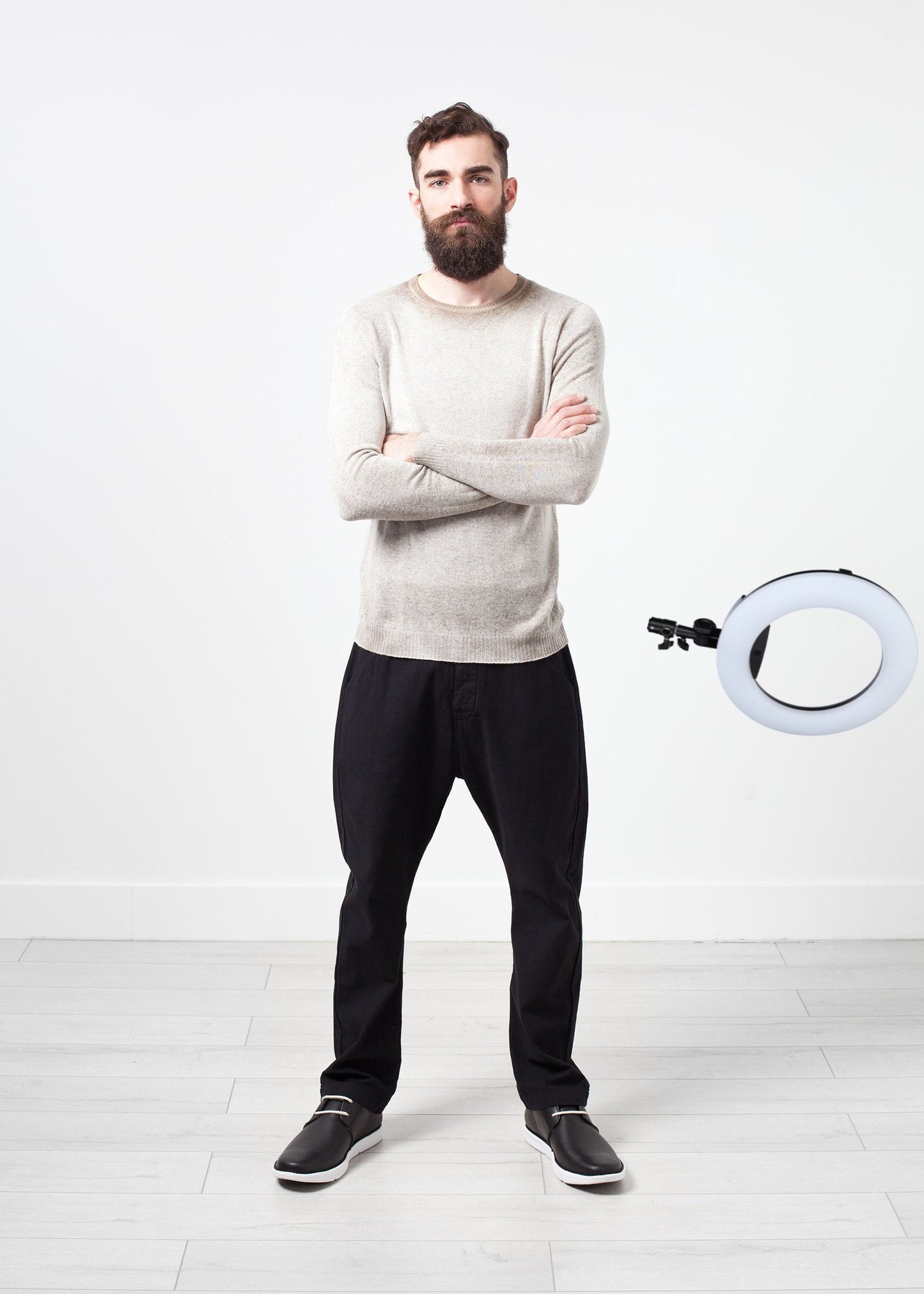 Mottled Cashmere Crewneck