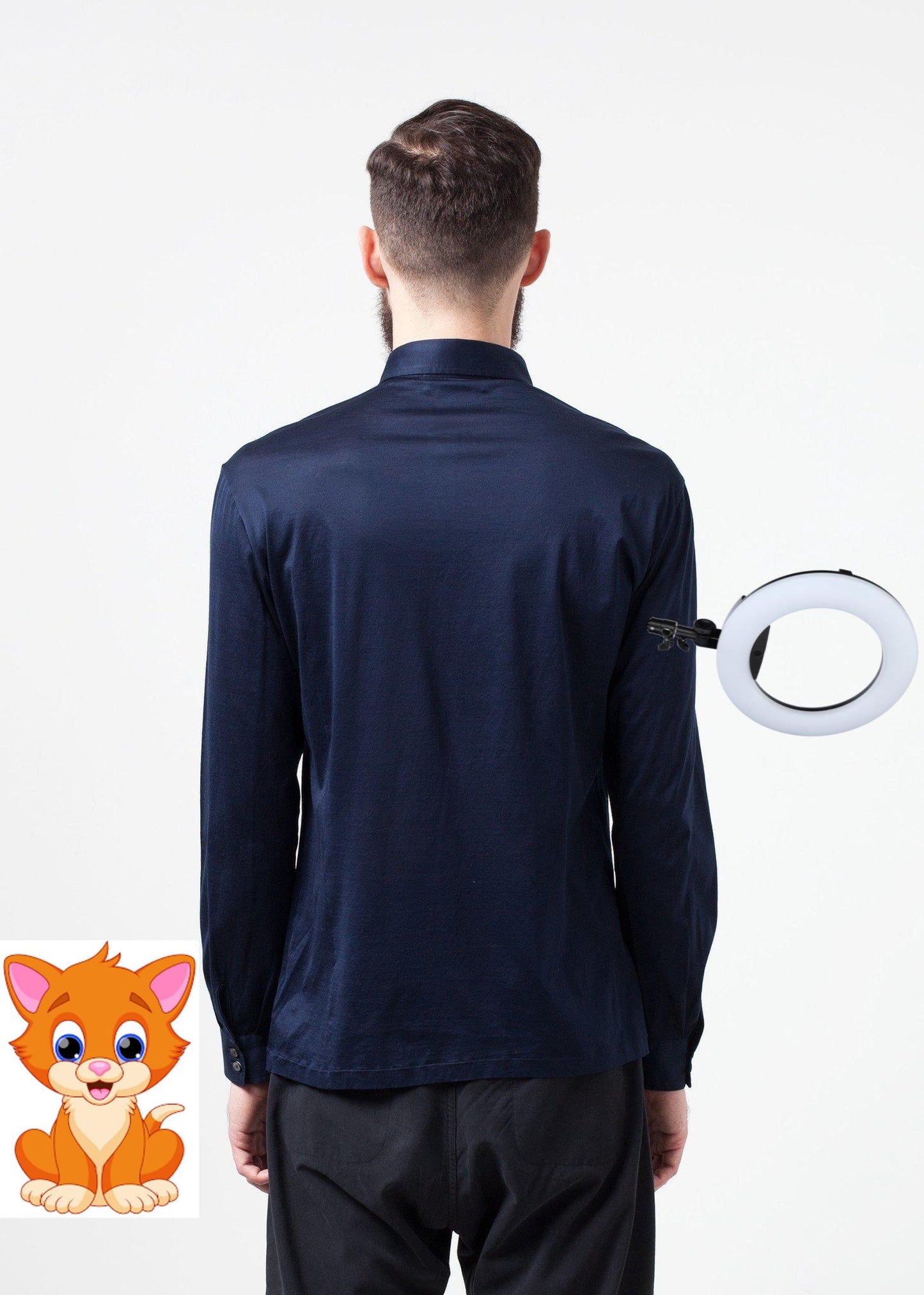 Scotland Button-Up in Navy