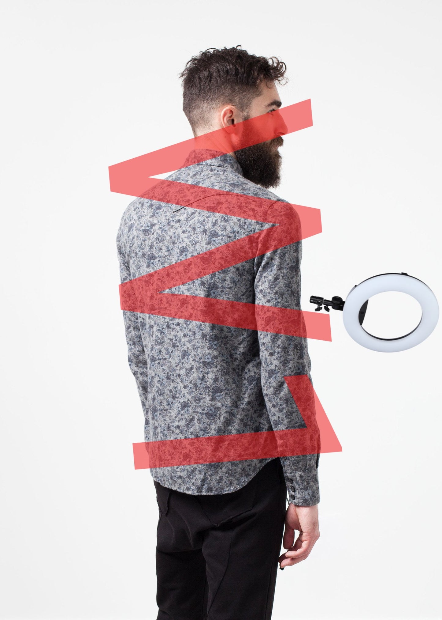 Western Arkansas Button-Up in Grey Floral